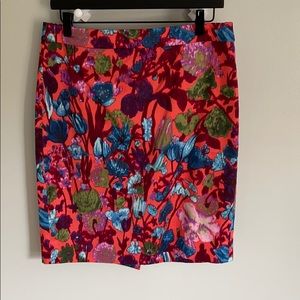 J. Crew floral skirt